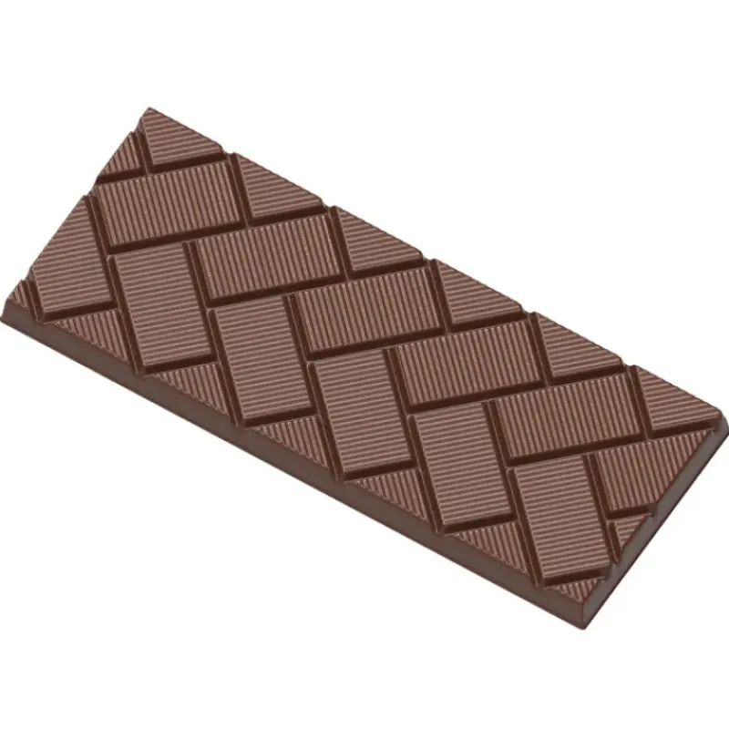Moules À Chocolat*CHOCOLATE WORLD Moule Chocolat Tablette Rectangles Obliques (x4)