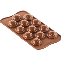 Moule Silicone*SILIKOMART Moule Chocolat Tête de Mort Halloween 12 Empreintes