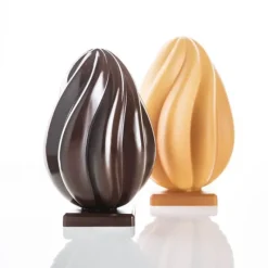 Moules À Chocolat*PAVONI Moule Chocolat Œuf Helical Ø 14 x H 21,8 cm (x2)