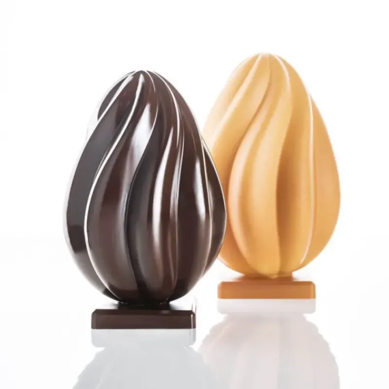 Moules À Chocolat*PAVONI Moule Chocolat Œuf Helical Ø 14 x H 21,8 cm (x2)