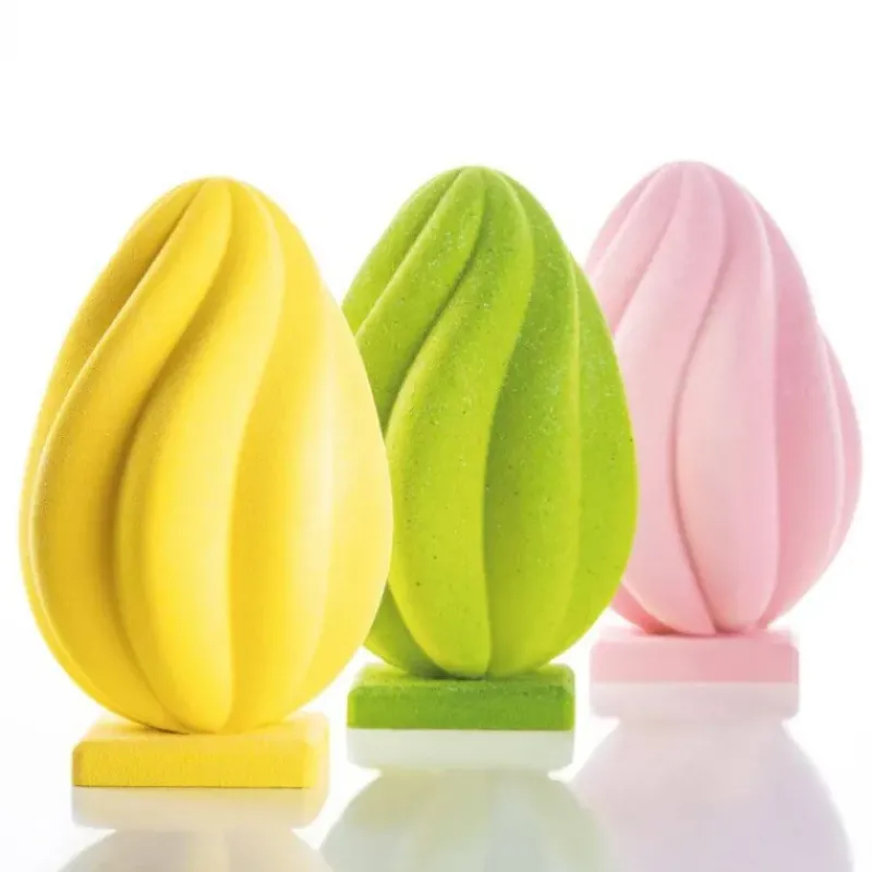 Moules À Chocolat*PAVONI Moule Chocolat Œuf Helical Ø 14 x H 21,8 cm (x2)