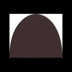 Moules À Chocolat*CUISINEADDICT Moule Embout de Bûche 9018 Arrondi 9 x 7,5 cm (x6)