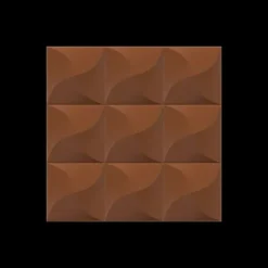 Moules À Chocolat*CUISINEADDICT Moule Embout de Bûche Carré 9017 Ondulé 8 cm (x6)