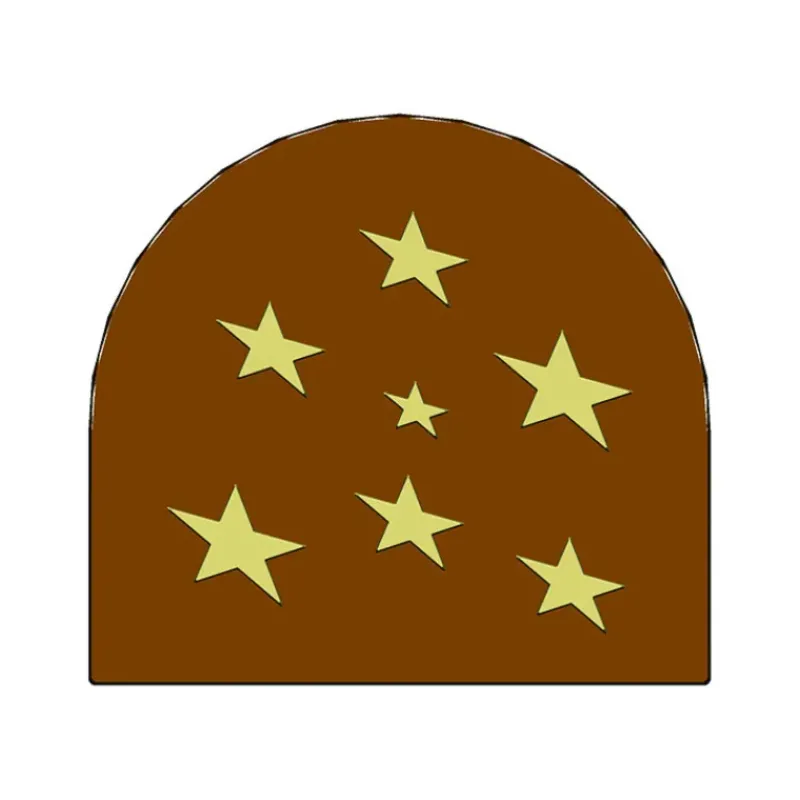 Moules À Chocolat|Moules À Gâteaux*MALLARD FERRIERE Moule Embout de bûche Petites Etoiles 78 x 85 mm Mallard Ferrière