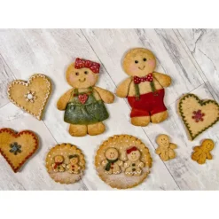 Moule Silicone*KAREN DAVIES Moule en Silicone Bonhommes Pain d'Épices de Noël