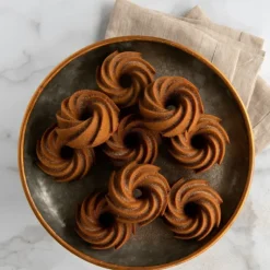 Moule Anti-adhésif|Moules À Gâteaux*NORDIC WARE Moule Mini Bundt Héritage (x6) Gold