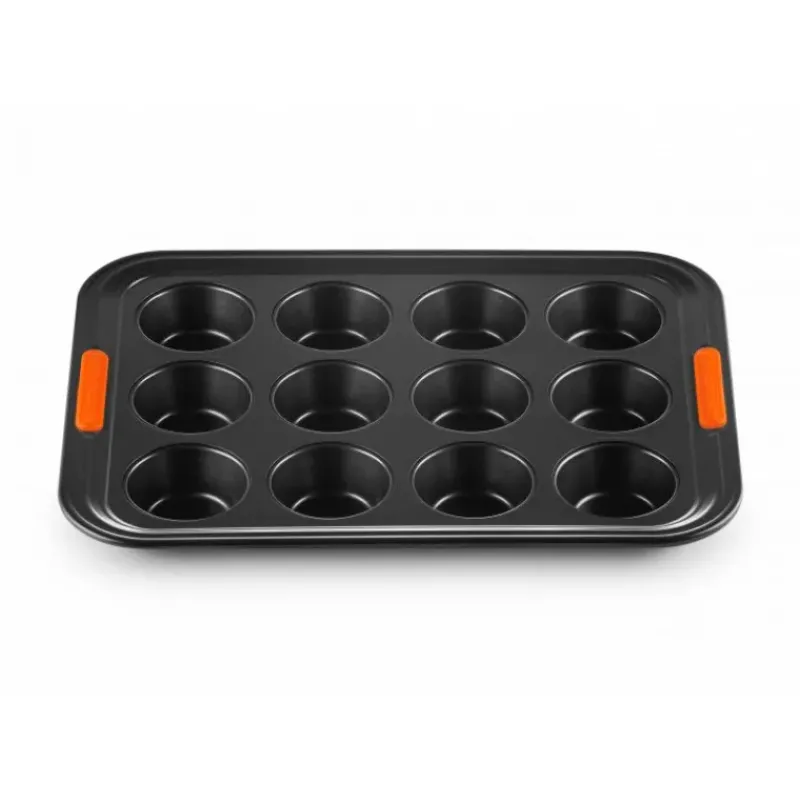 Moule Anti-adhésif|Moules À Gâteaux*LE CREUSET Moule Muffins Anti-Adhésif 12 Empreintes 40 x 30 cm