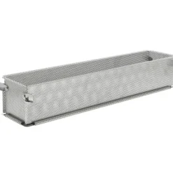 Moules À Gâteaux*DE BUYER Moule Pâté en Croûte Inox Perforé Pliable 48 x 9 cm x H 8,5 cm