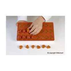 Moule Silicone*SILIKOMART Moule Pâte de Fruit Pêche 24 empreintes 9ml Professional