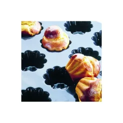 Moule Silicone*FLEXIPAN Moule Silicone 24 Brioches Lisses 8 cm x H 1,5 cm