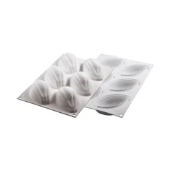 Moule Silicone|Moules À Gâteaux*SILIKOMART Moule Silicone 6 Cabosses de cacao 10,2 x 5,4 cm 115ml Professional