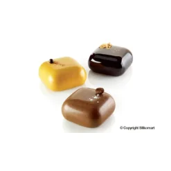 Moule Silicone*SILIKOMART Moule Silicone 8 Carrés Bombés 6,1 x 6,1 cm 100ml Professional
