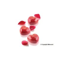 Moule Silicone*SILIKOMART Moule Silicone 15 Coeurs Bombés 4,5 x 4,4 cm 30ml Professional