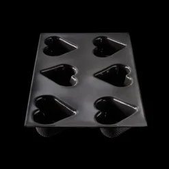 Moule Anti-adhésif|Moule Silicone*FLEXIPAN DEMARLE Moule Silicone 6 Cœurs Bombés 7,5 x 6,5 cm