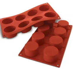 Moule Silicone*SILIKOMART Moule Silicone 8 Cylindres 6 cm x H 3,5 cm