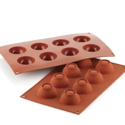 Moule Silicone|Moules À Gâteaux*SILIKOMART Moule Silicone 8 Demi-sphères 5 cm x H 2,5 cm