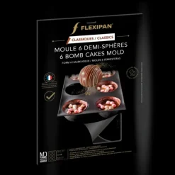 Moule Anti-adhésif|Moule Silicone*FLEXIPAN DEMARLE Moule Silicone 6 Demi-Sphères Ø 7 cm
