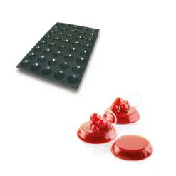 Moule Silicone|Moules À Gâteaux*SILIKOMART Moule Silicone 40 Florentins Ø6 x 1,1 cm 25ml Professional