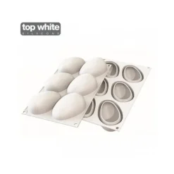 Moule Silicone|Moules À Gâteaux*SILIKOMART Moule Silicone 6 Mangues 9,3 x 5,7 cm 130ml Professional