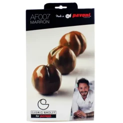 Moule Silicone|Moules À Gâteaux*PAVONI Moule Silicone 8 Marrons 85 ml Cédric Grolet
