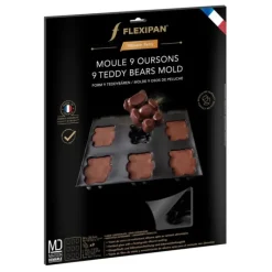 Moule Anti-adhésif|Moule Silicone*FLEXIPAN DEMARLE Moule Silicone 9 Oursons 9 x 5,5 cm