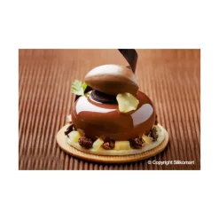 Moule Silicone*SILIKOMART Moule Silicone 8 Ronds Bombés 85 ml Professional