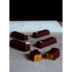 Moules À Chocolat|Moule Silicone*PAVONI Moule Silicone Barre Ondulée Snack 9 x 3 cm x H 1,9 cm (x15)