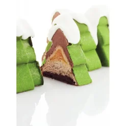 Moule Silicone|Moules À Gâteaux*PAVONI Moule Silicone Bûche Sapin 25 x 9,7 cm x H 9,5 cm