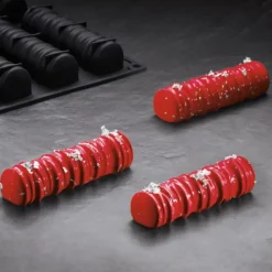 Moule Silicone*PAVONI Moule Silicone Bûche Sequoia 12,4 x 3,5 x H 3 cm (x14) Pavoflex