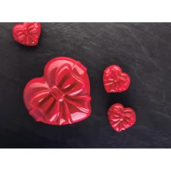 Moule Silicone|Moules À Gâteaux*PAVOFLEX Moule Silicone Cadeau Coeur 7,3 x 6,6 cm x H 3,6 cm (x12)