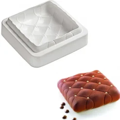 Moule Silicone*SILIKOMART Moule Silicone Carré Matelassé 160 mm