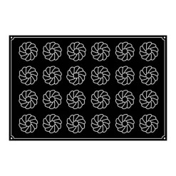 Moule Silicone*PAVOFLEX Moule Silicone Cône Cannelé Ø 7,5 cm x H 4,8 cm (x24)