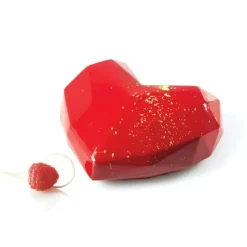 Moule Silicone*SILIKOMART Moule Silicone Coeur Origami 15x13,5 cm Professional