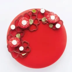 Décoration Comestible|Moule Silicone*PAVONI Moule Silicone Décor Cœur 13,7 x 7,6 x H 0,2 (x3)