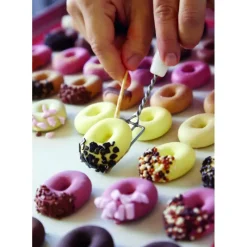 Moule Silicone|Moules À Gâteaux*PAVONI Moule Silicone Glace Mini Donuts 4,6 x 3,5 cm x H 1,2 cm (x20)