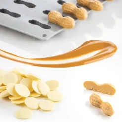 Moule Silicone*PAVONI Moule Silicone Gourmand Cacahuète 4,7 x 1,9 x H 1,6 cm (x24)