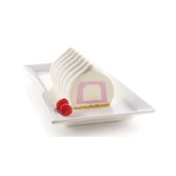 Moule Silicone*SILIKOMART 3D DESIGN Moule Silicone Insert Bûche et Cake 22 x 5 x H 4 cm (x2)
