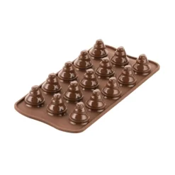 Moules À Chocolat|Moule Silicone*SILIKOMART Moule Silicone Mini Sapin Chocolat Ø 2,8 x H 3 cm Easy Choc (x15)