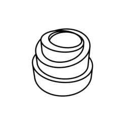 Moule Silicone*PAVOFLEX Moule Silicone Mini-Spirale Babel Ø 4 cm x H 3 cm (x54)