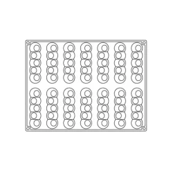 Moule Silicone|Moules À Gâteaux*PAVOFLEX Moule Silicone Pelota 13 x 3,2 cm x H 2,8 cm (x14)