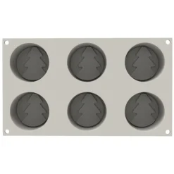 Moule Silicone|Moules À Gâteaux*SILIKOMART Moule Silicone Sapin Mini Hiver Ø 7 x H 3 cm (x6)