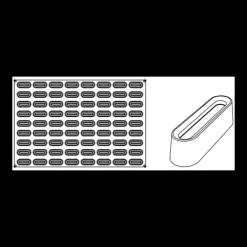 Moule Silicone*PAVONI Moule Silicone Savarin Mignon Pavoflex 60 x 40 cm (x72)