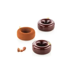 Moule Silicone|Moules À Gâteaux*SILIKOMART Moule Silicone Savarin Oblio Ø 7,5 cm x H 3 cm (x6) Professional