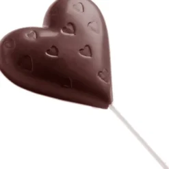 Moules À Chocolat*CHOCOLATE WORLD Moule Sucette Chocolat Coeur 54 mm (x4)