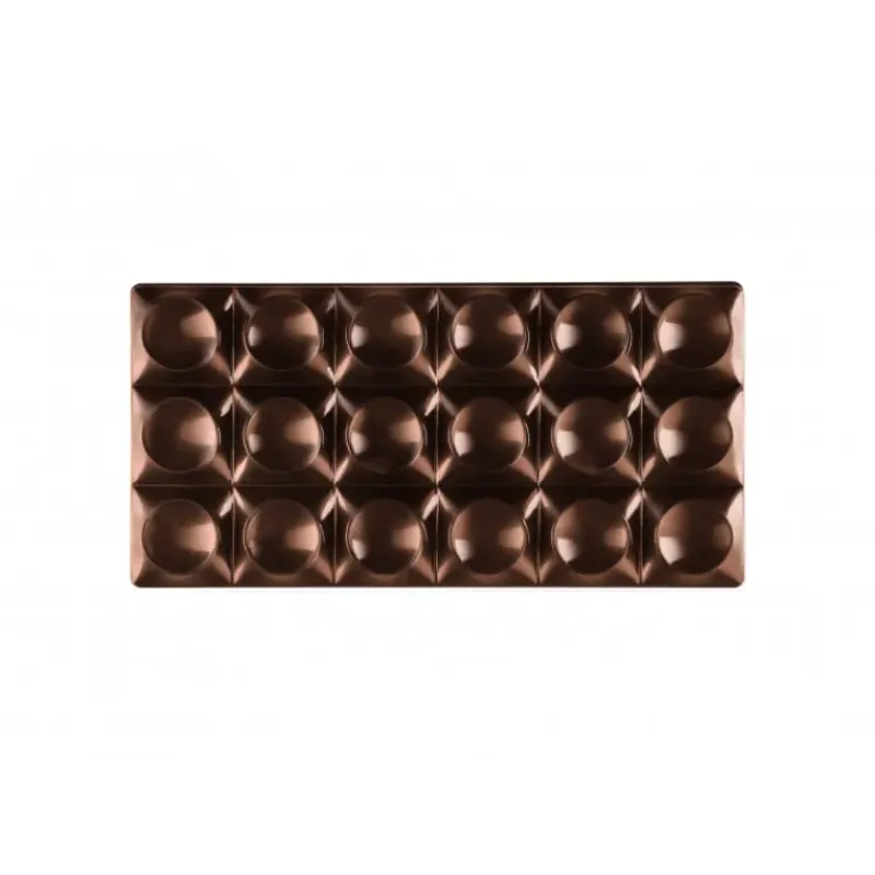 Moules À Chocolat*PAVONI Moule Tablette Chocolat Bricks 15,4 x 7,7 cm x H 0,9 cm (x3)