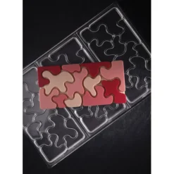 Moules À Chocolat*PAVONI Moule Tablette Chocolat Camouflage 15,4 x 7,7 cm x H 0,8 cm (x3)
