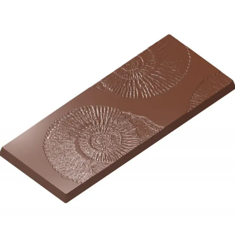 Moules À Chocolat*CHOCOLATE WORLD Moule Tablette Chocolat Fossile 117x48mm (x4)