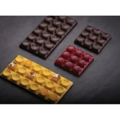 Moules À Chocolat*PAVONI Moule Tablette Chocolat Mini Bricks 7 x 7 cm x H 1,1 cm (x6)