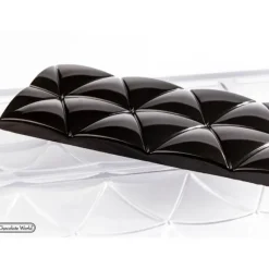 Moules À Chocolat*CHOCOLATE WORLD Moule Tablette Chocolat Triangles Convexes 12,4 x 5,5 cm (x4)