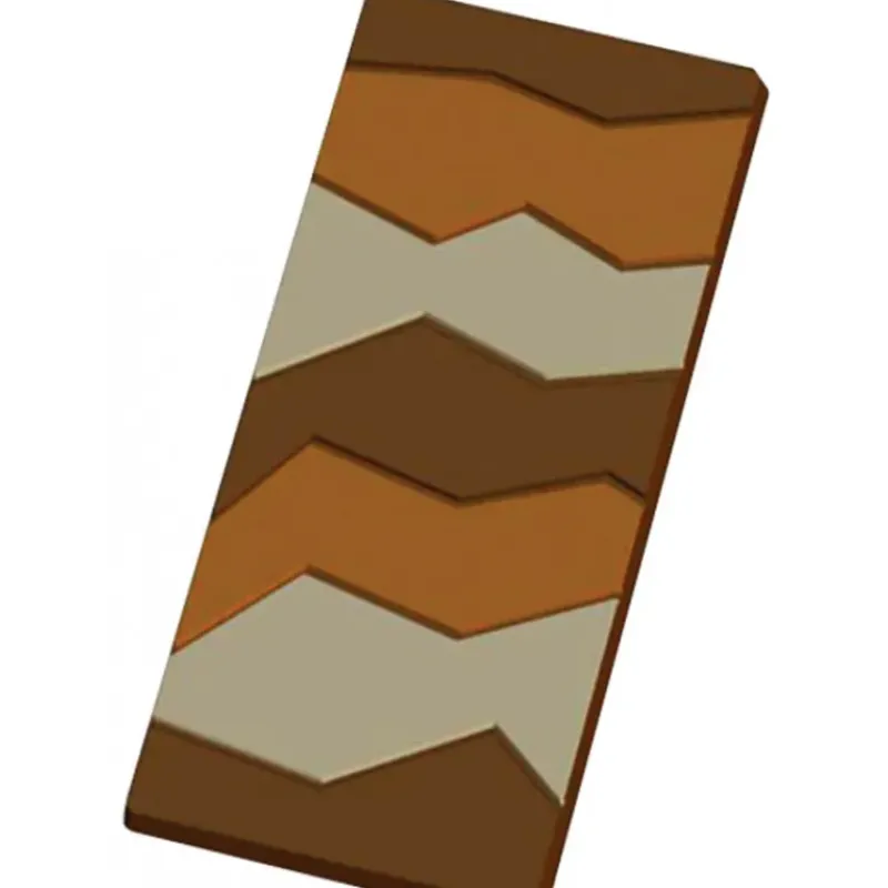 Moules À Chocolat*MALLARD FERRIERE Moule Tablette de Chocolat Craquelée x5